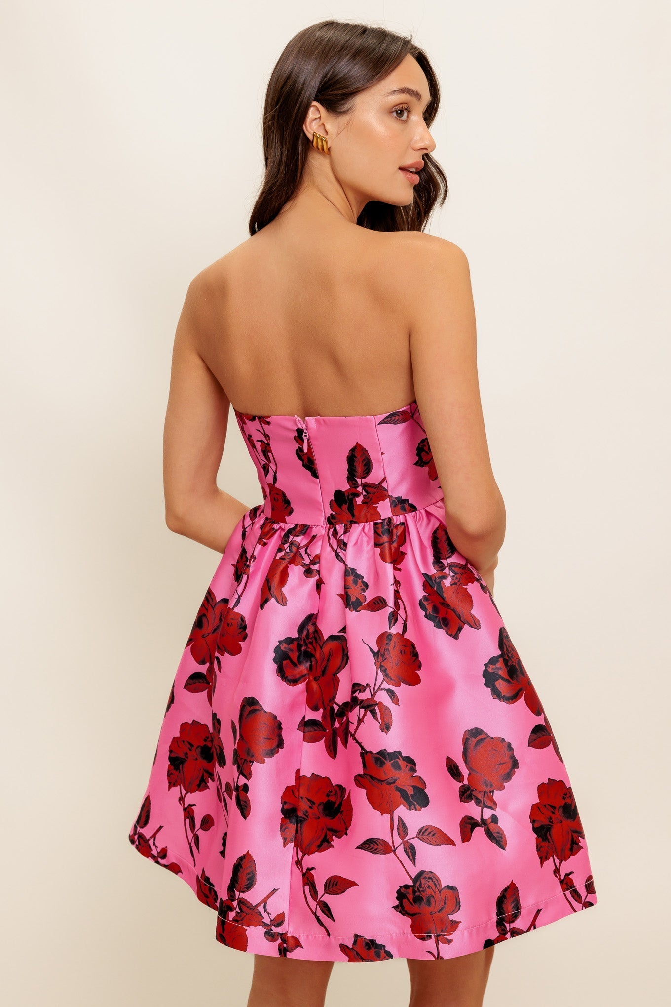 WAVERLY MINI DRESS - PINK FLORAL - FINAL SALE
