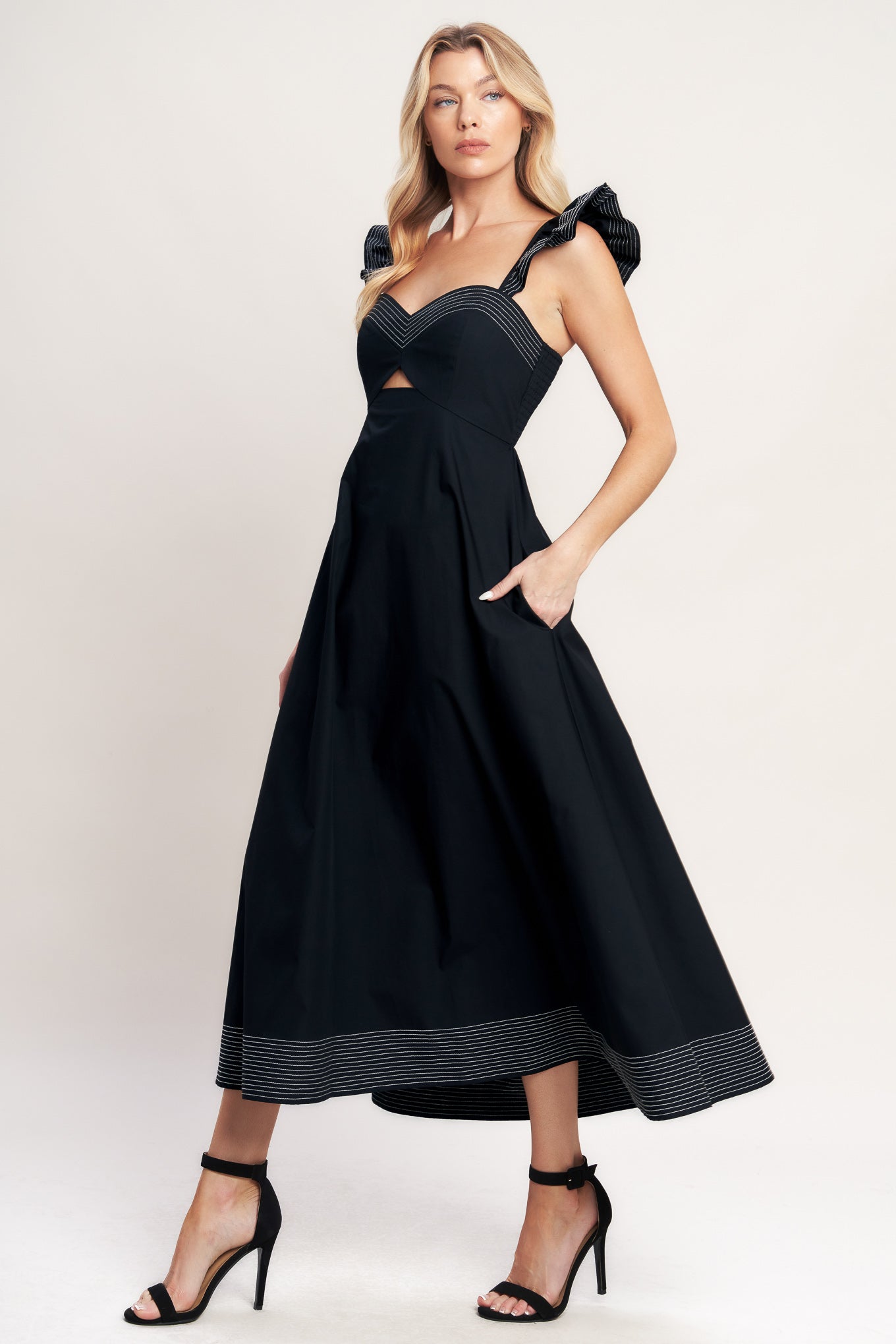 BEAUTIFULLY UNEXPECTED MIDI DRESS - FINAL SALE