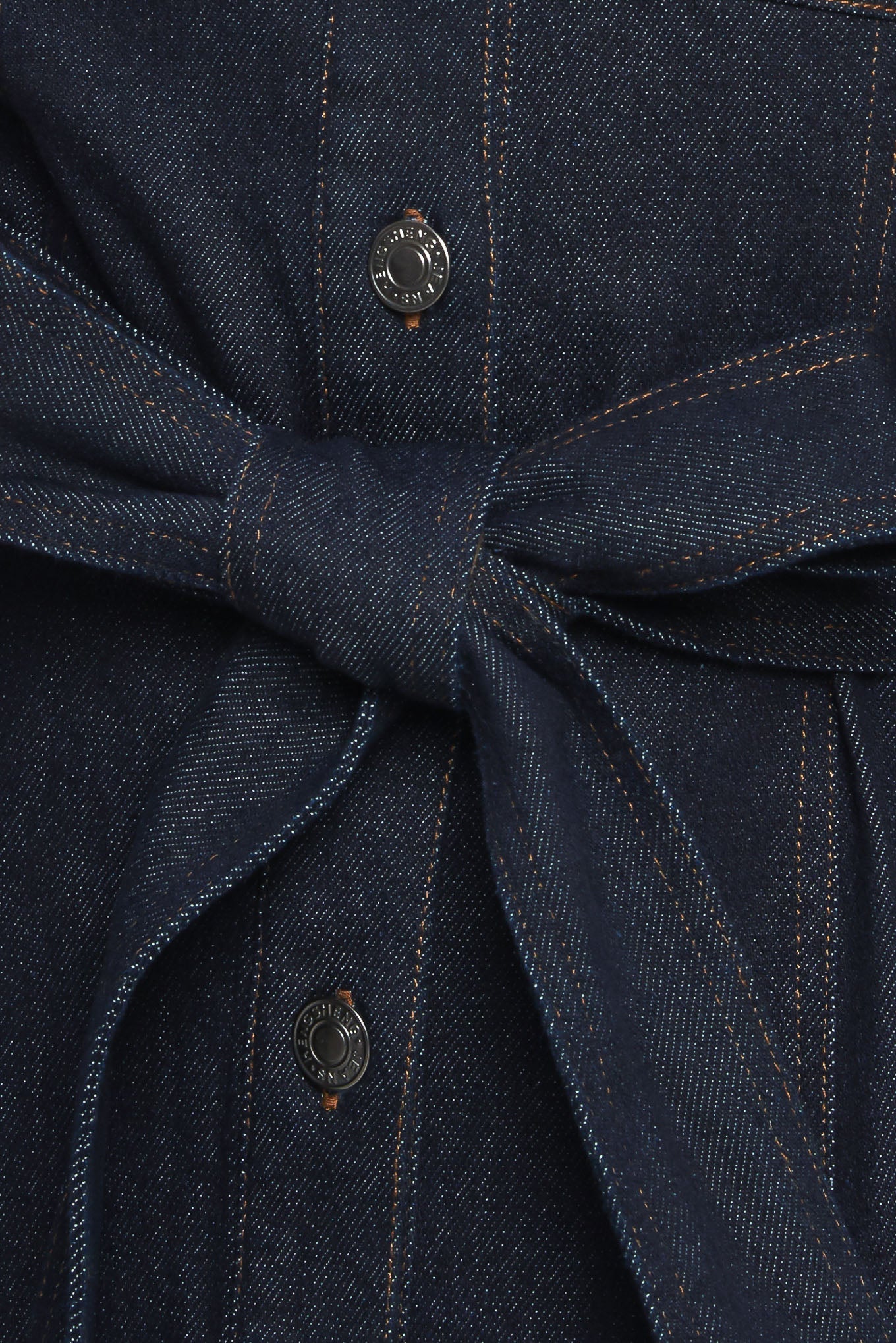 AUTUMN DAYS DARK INDIGO DENIM MINI DRESS