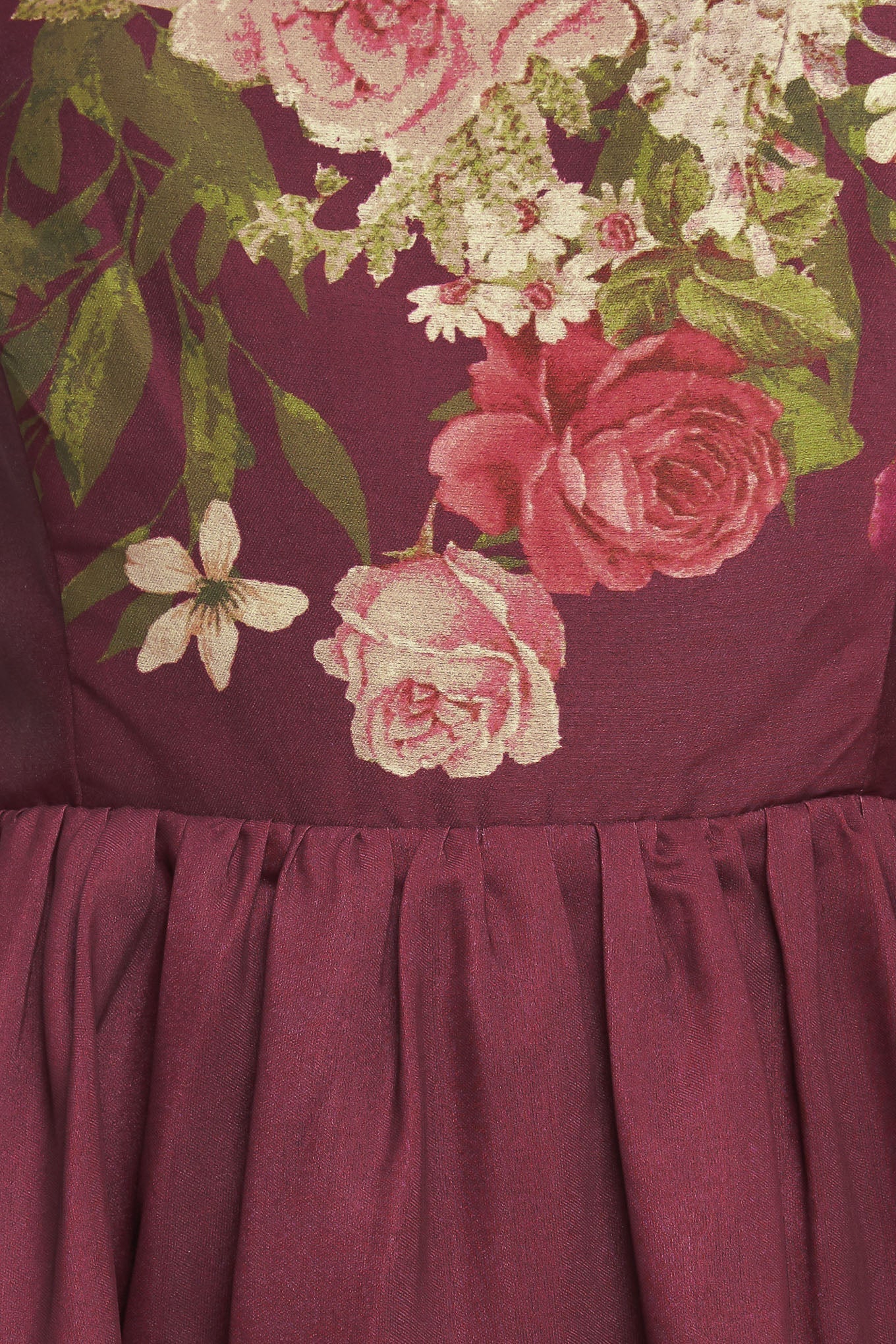 SECRET GARDEN ROMANCE BURGUNDY MAXI DRESS - FINAL SALE