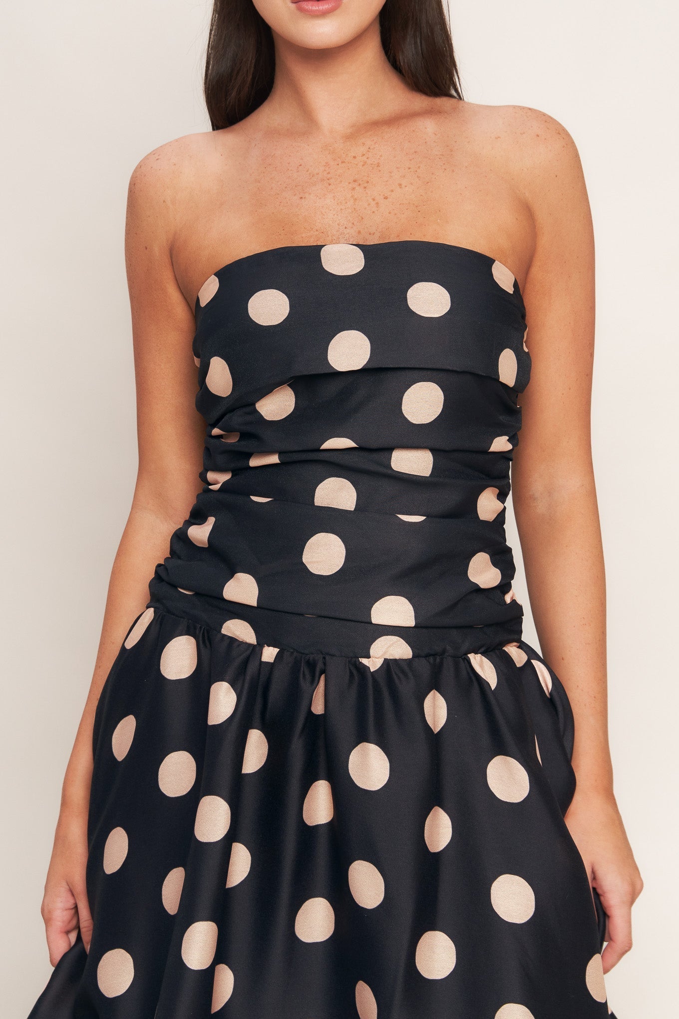 Size Medium, SPOTLIGHT HOUR POLKA DOT MIDI DRESS - FINAL SALE