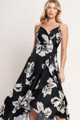 ETERNAL FLORA BLACK MAXI DRESS - FINAL SALE