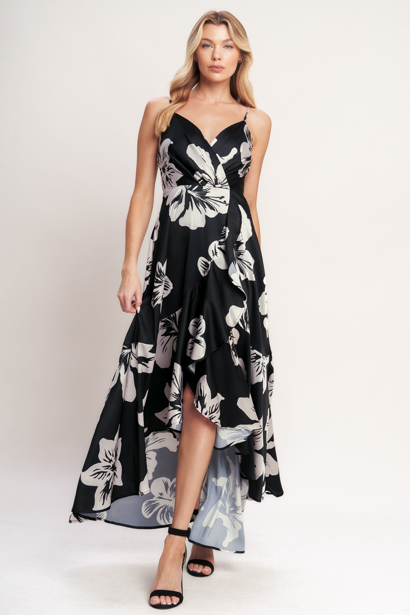 ETERNAL FLORA BLACK MAXI DRESS - FINAL SALE