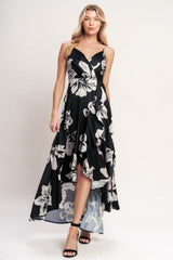 ETERNAL FLORA BLACK MAXI DRESS - FINAL SALE