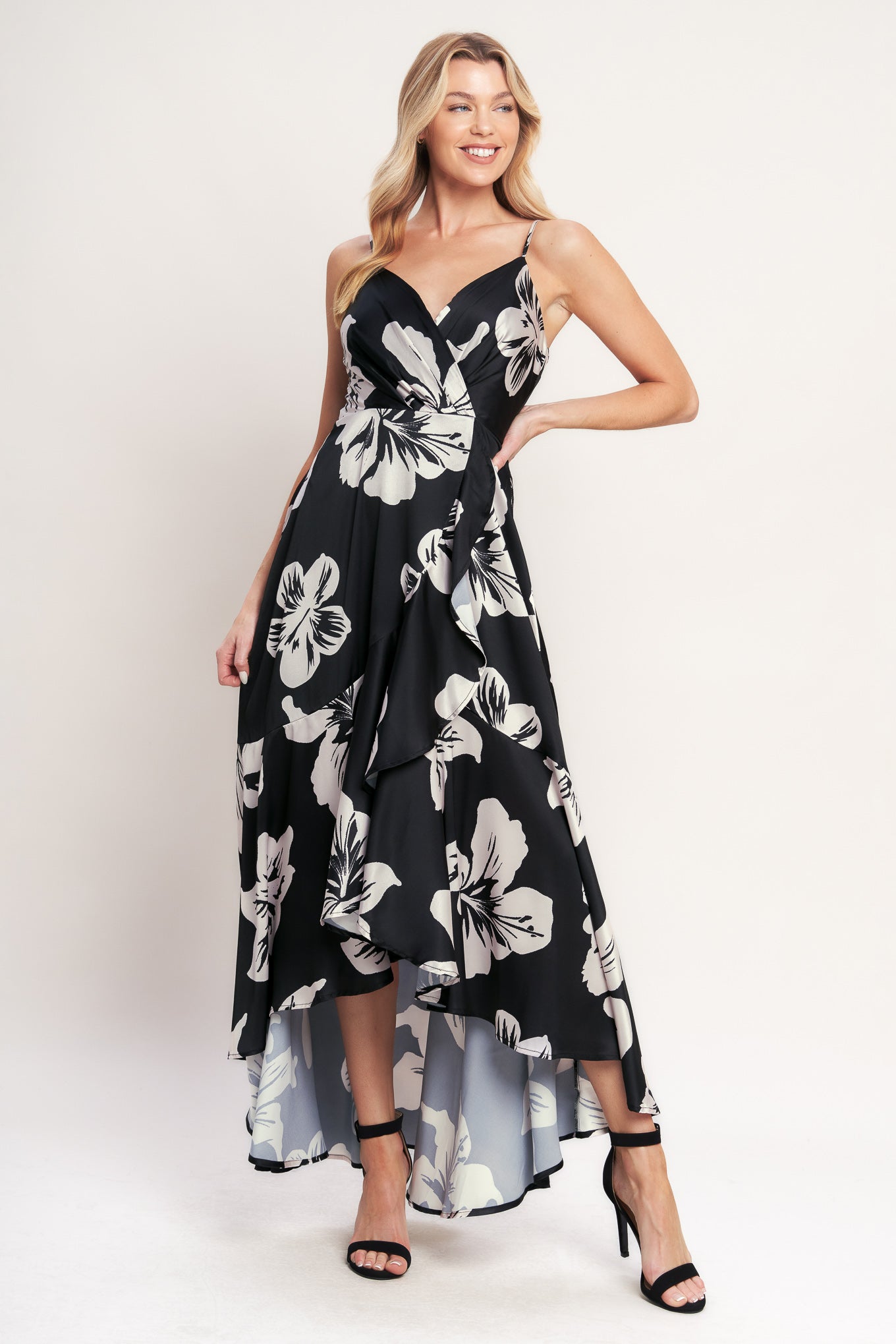 ETERNAL FLORA BLACK MAXI DRESS - FINAL SALE
