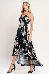 ETERNAL FLORA BLACK MAXI DRESS - FINAL SALE