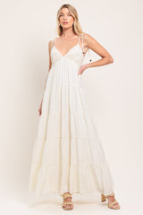 AZURE REVERIE CREAM MAXI DRESS