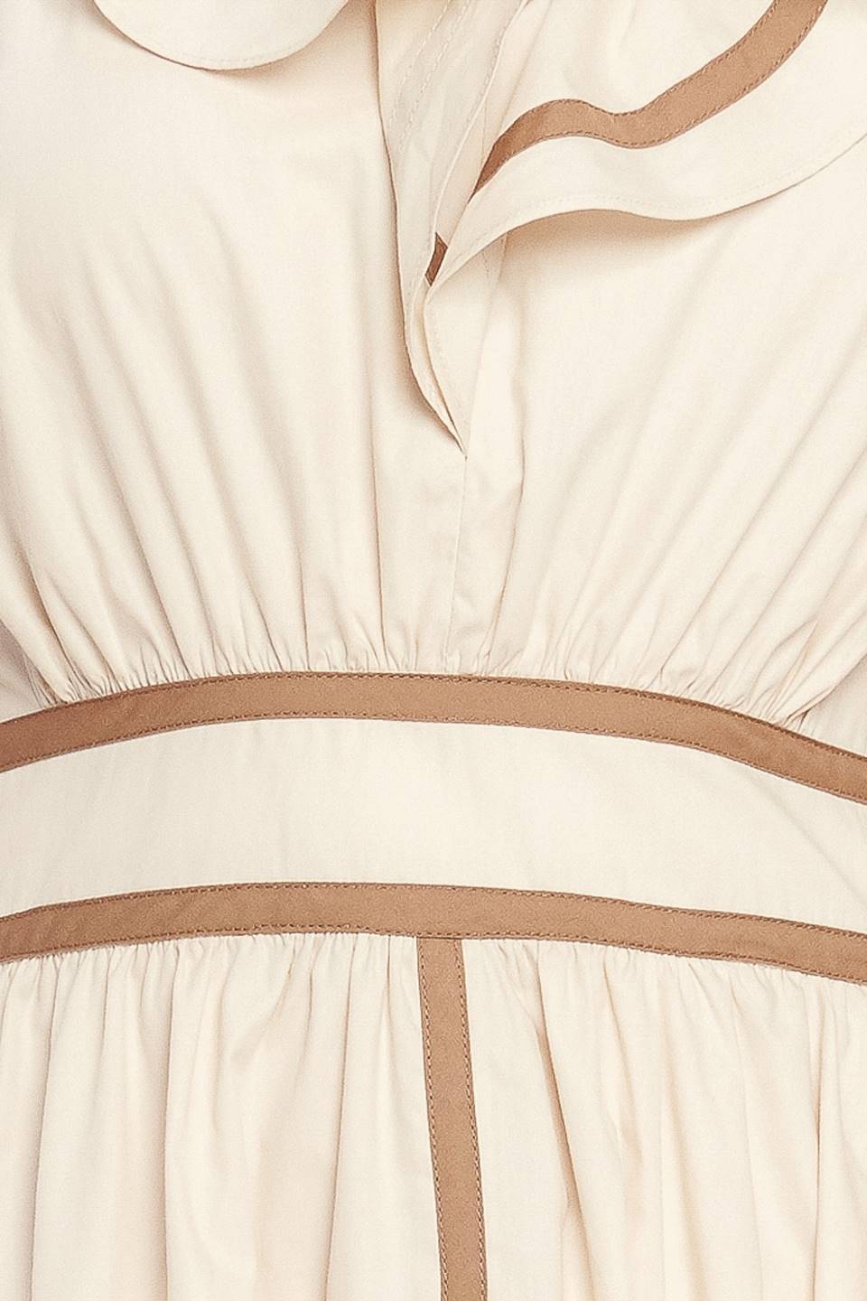 BREEZE CANVAS RUFFLE MIDI DRESS