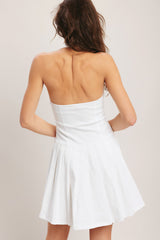 SUMMER CLUBHOUSE WHITE MINI DRESS