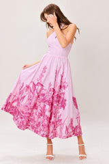 ROSELIGHT DREAM LIGHT PINK MIDI DRESS - FINAL SALE
