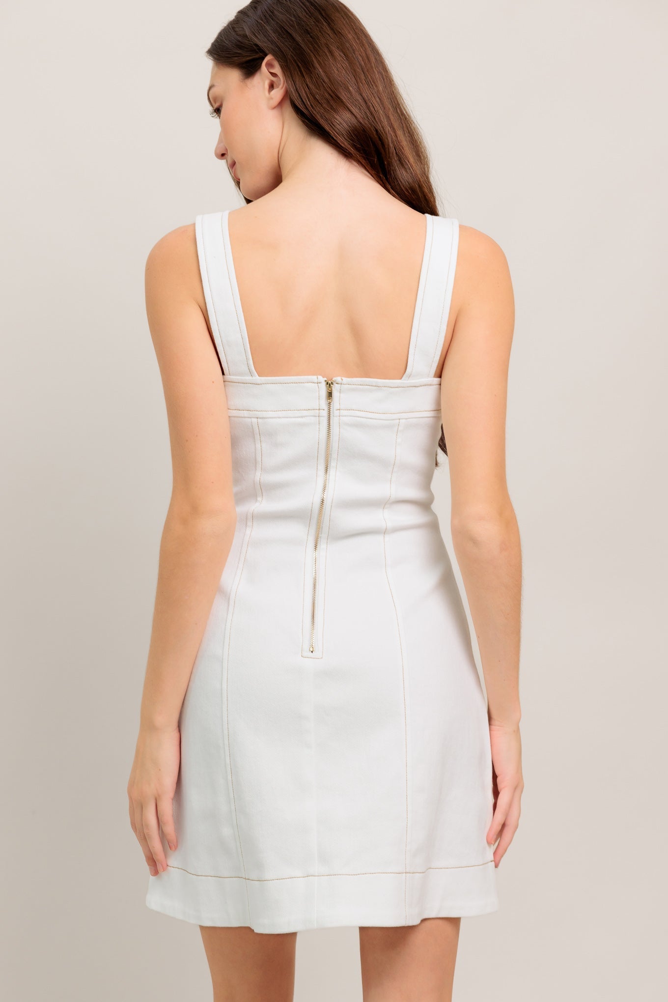 PURE INTENTIONS WHITE MINI DRESS - FINAL SALE