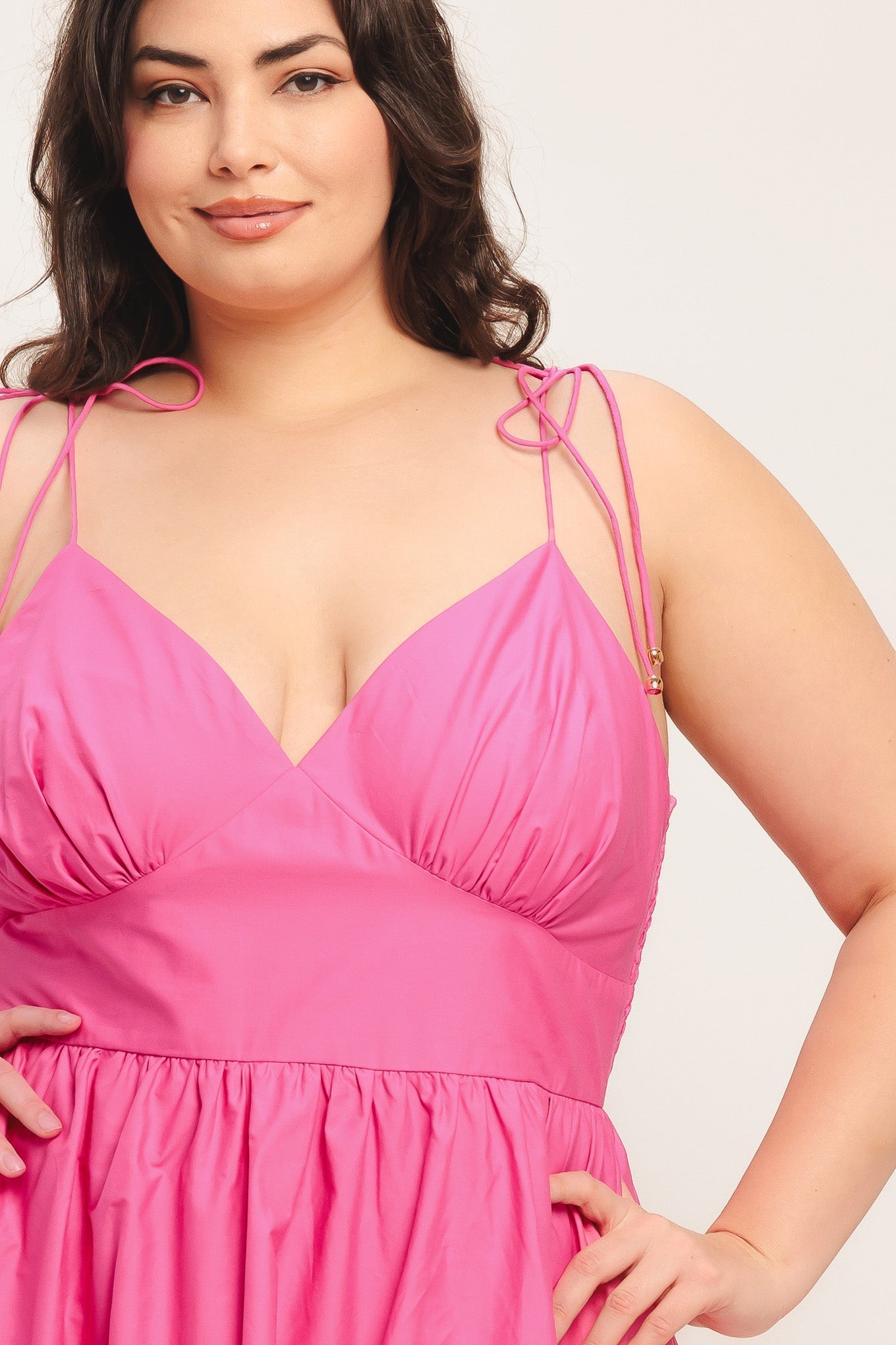 PRETTY IN PINK MIDI DRESS - FINAL SALE