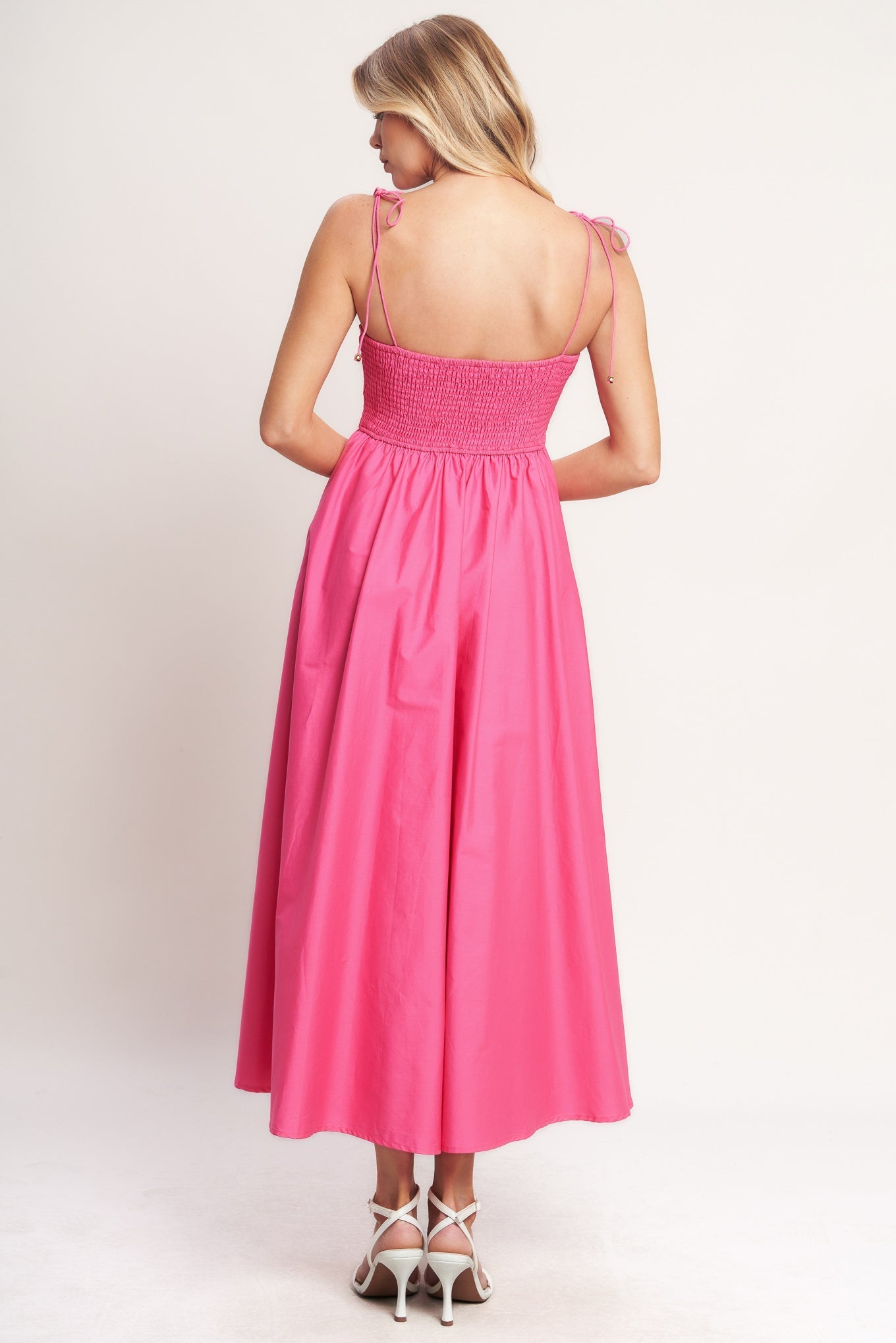 PRETTY IN PINK MIDI DRESS - FINAL SALE