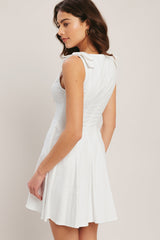 ELEGANT MOMENT WHITE MINI DRESS