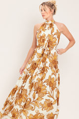 HONEY LUXE HALTER MAXI DRESS