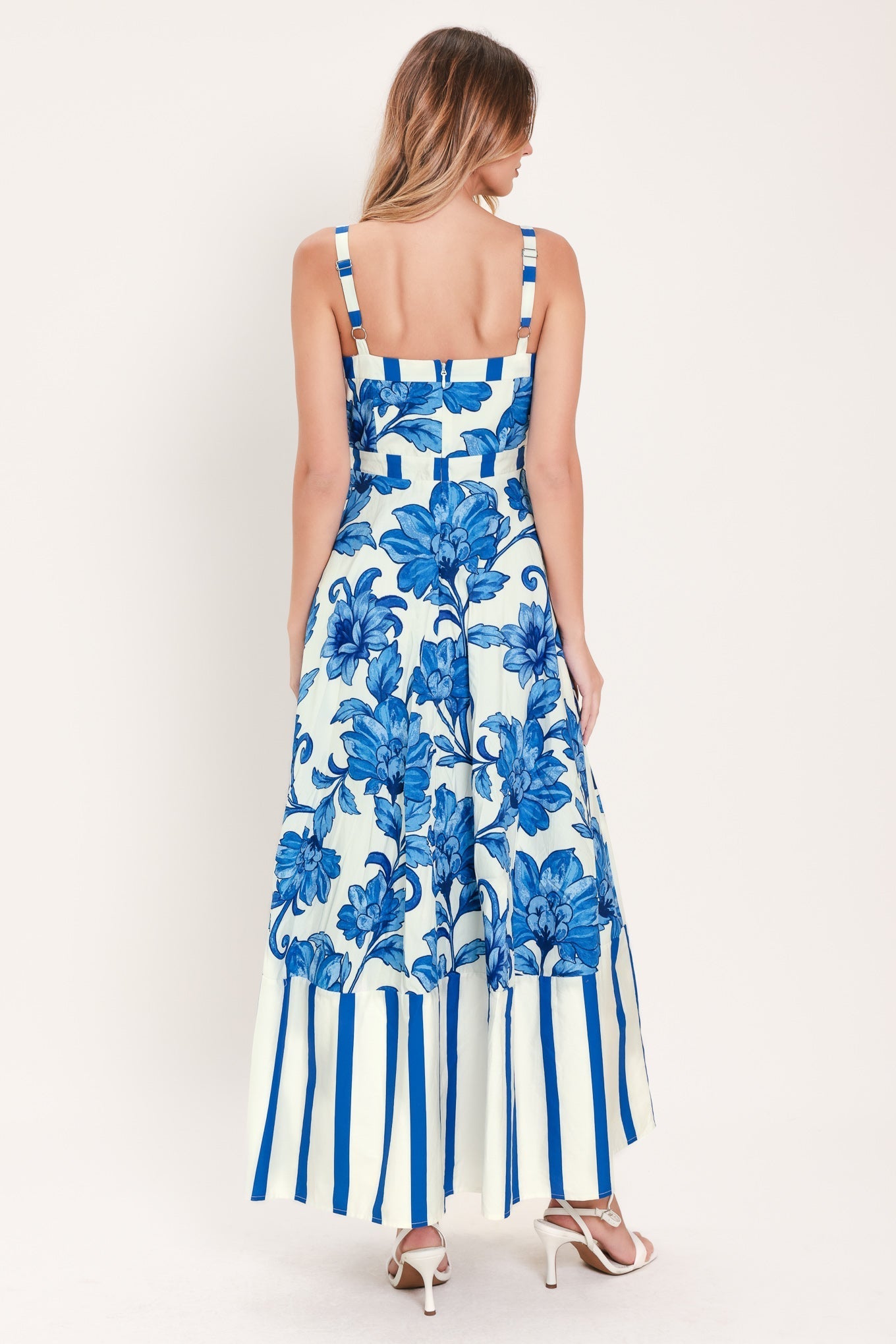 CAPRI GARDEN FLORAL MIDI DRESS