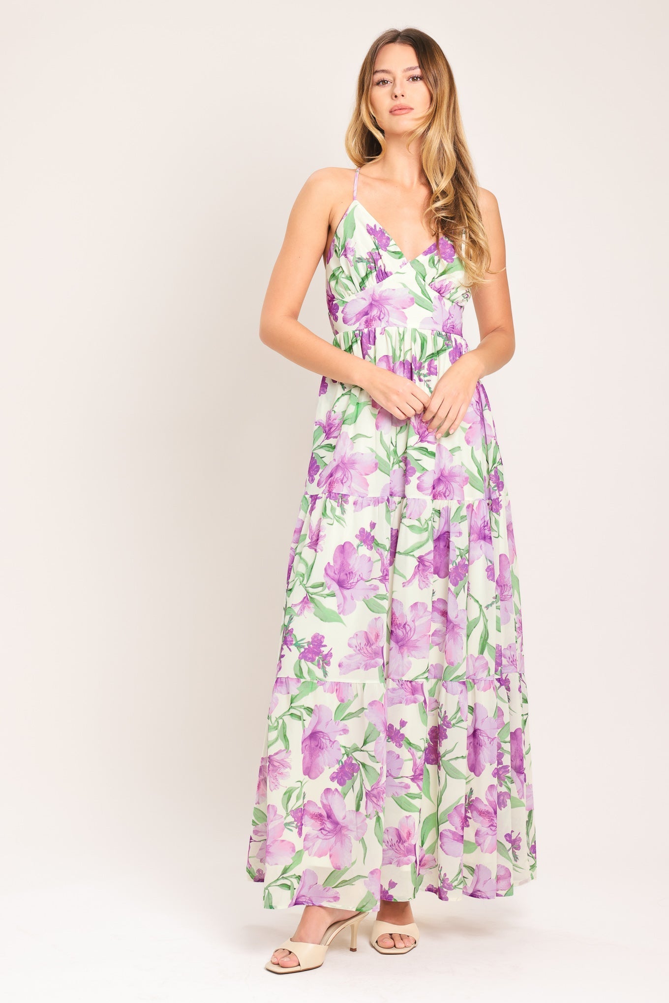 GARDEN SWEETHEART LAVENDER MAXI DRESS - FINAL SALE