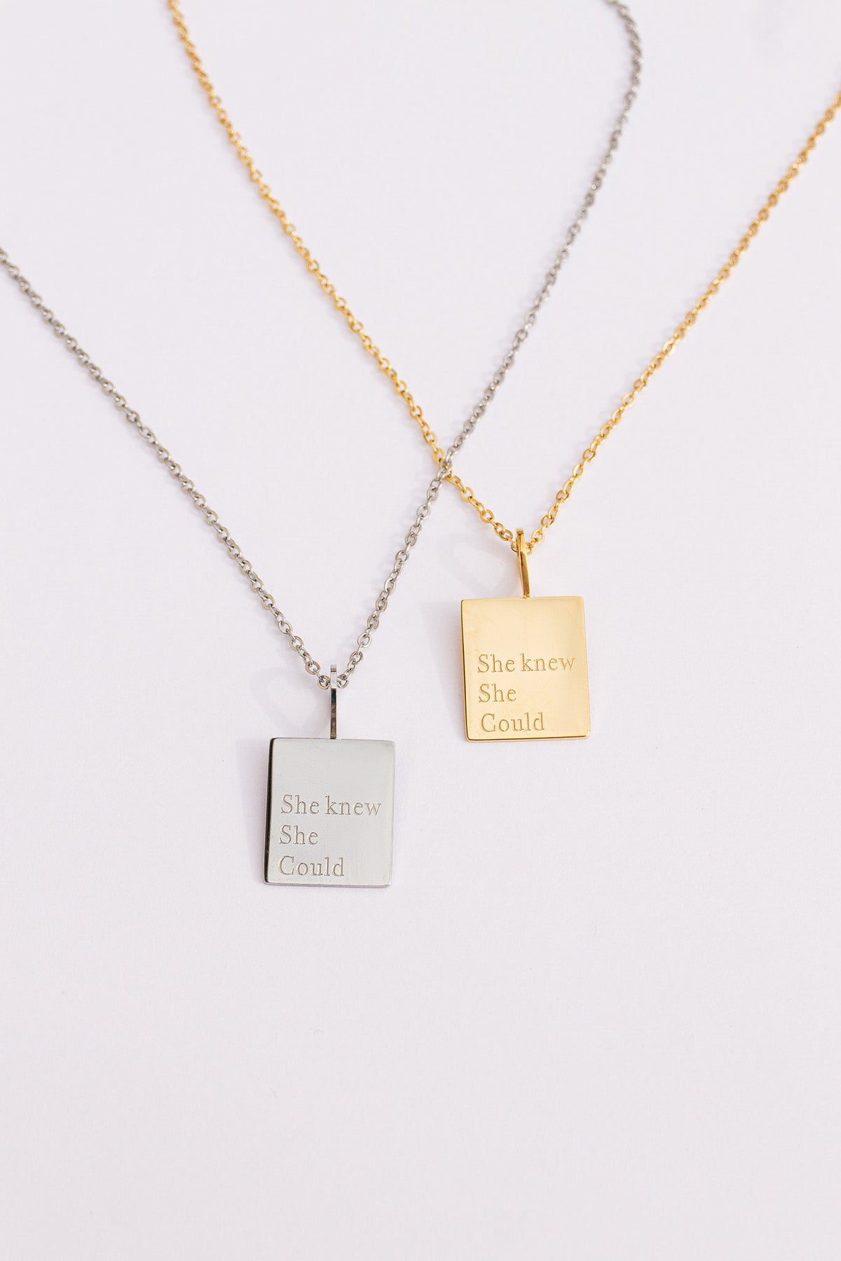 She Knew She Could Necklace