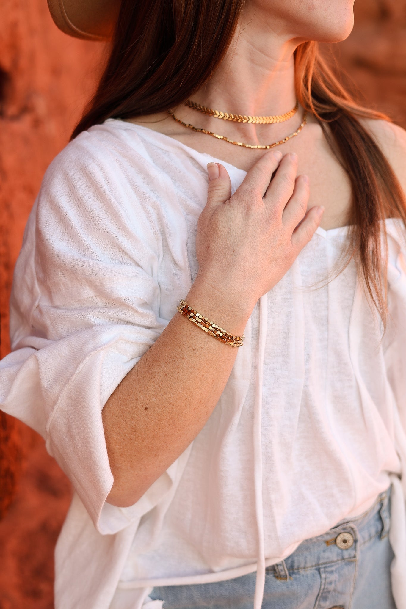 Ember Beaded Stretch Bracelets