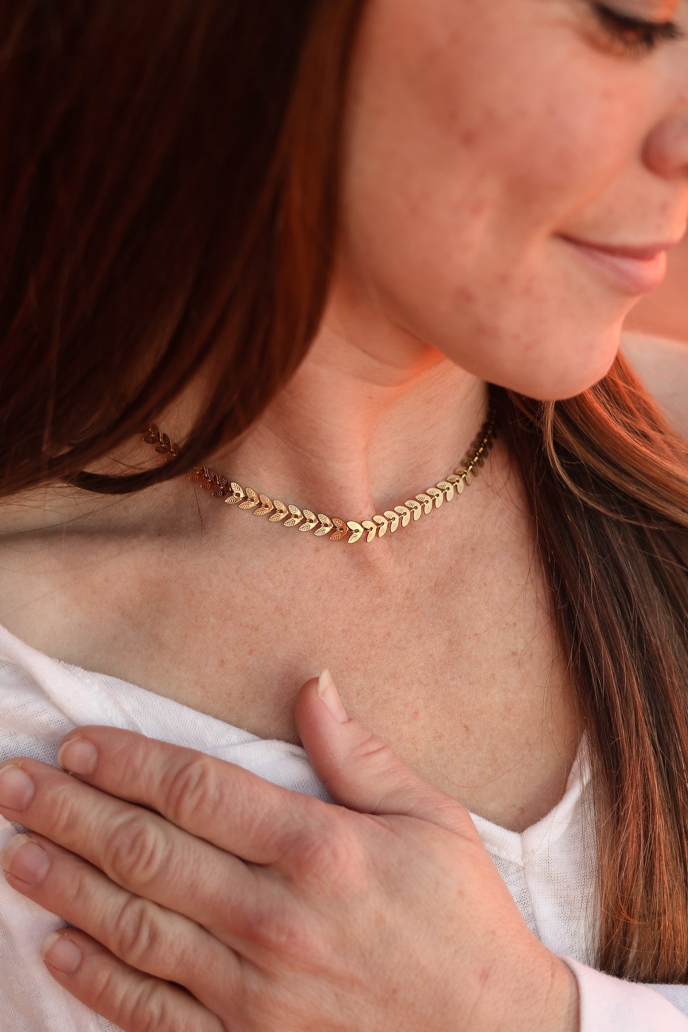 Persephone Leaf Necklace