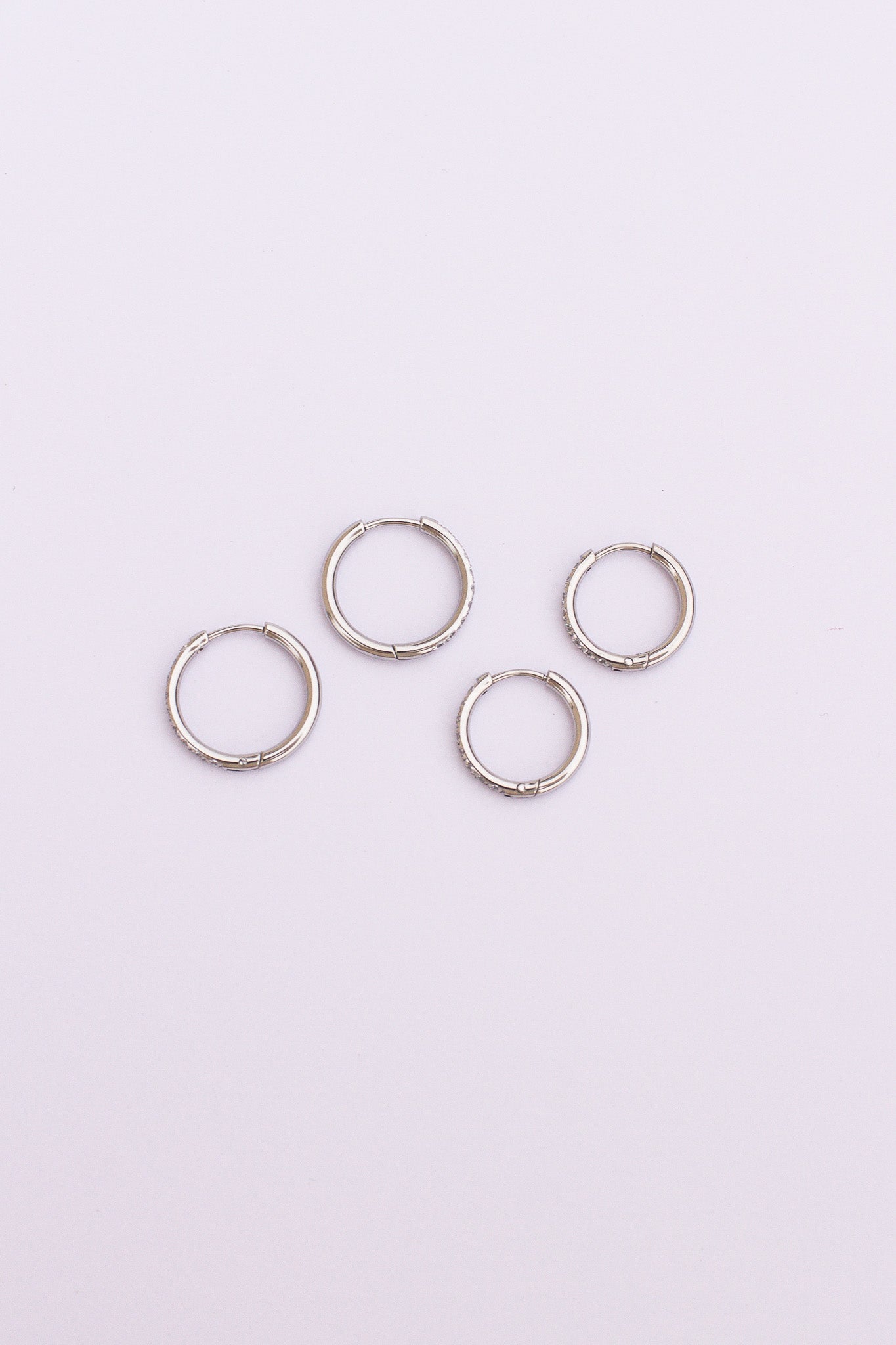 Mini Crystal Hoop Earring