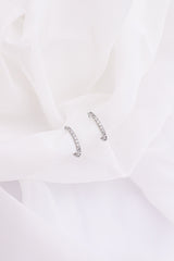 Mini Crystal Hoop Earring
