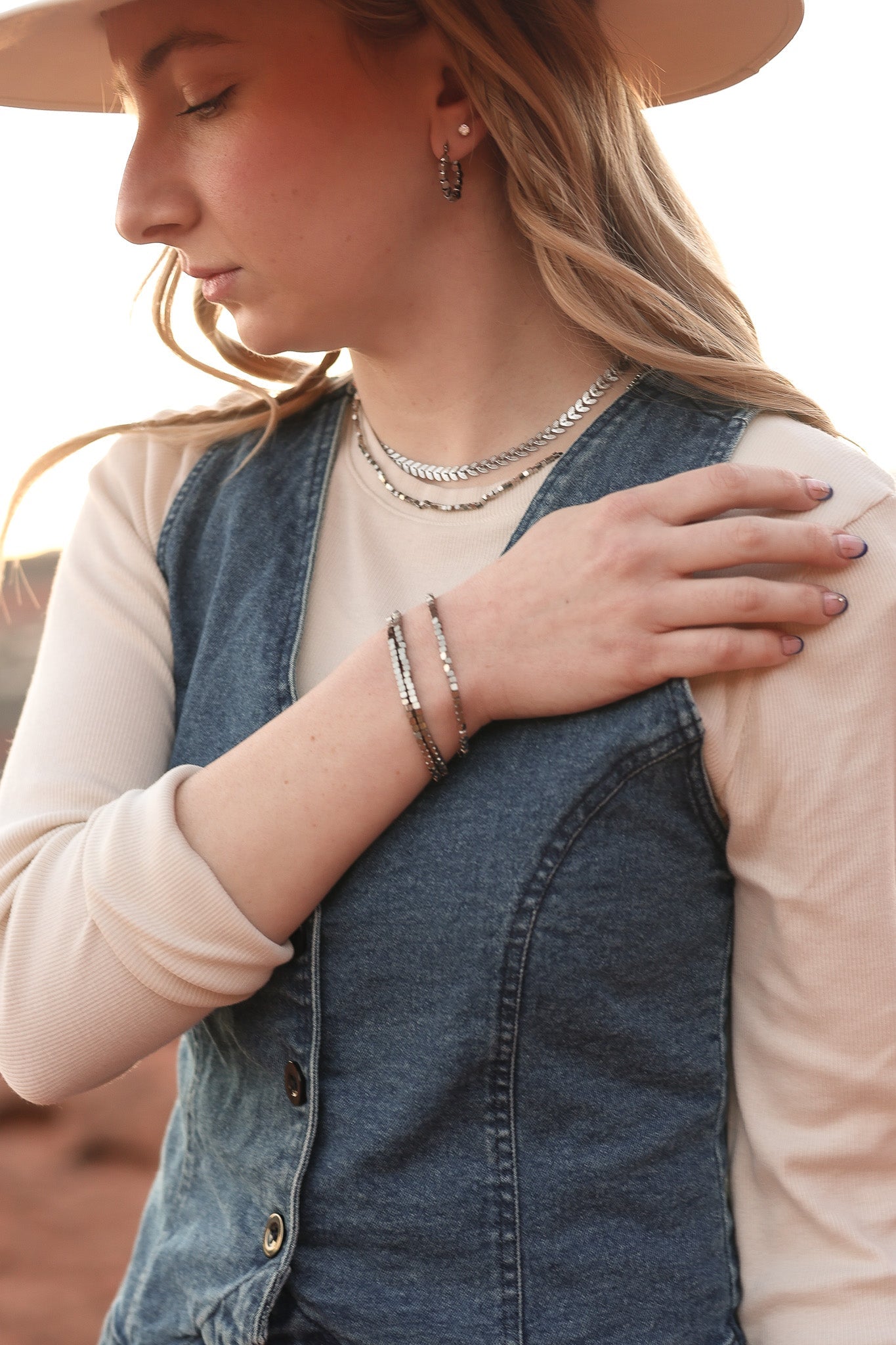 Ember Beaded Stretch Bracelets
