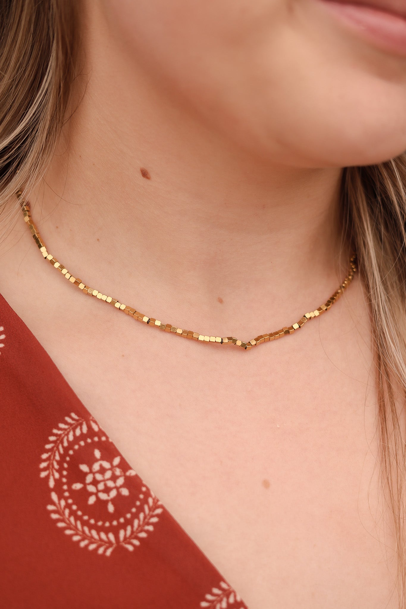 Ember Adjustable Beaded Necklace