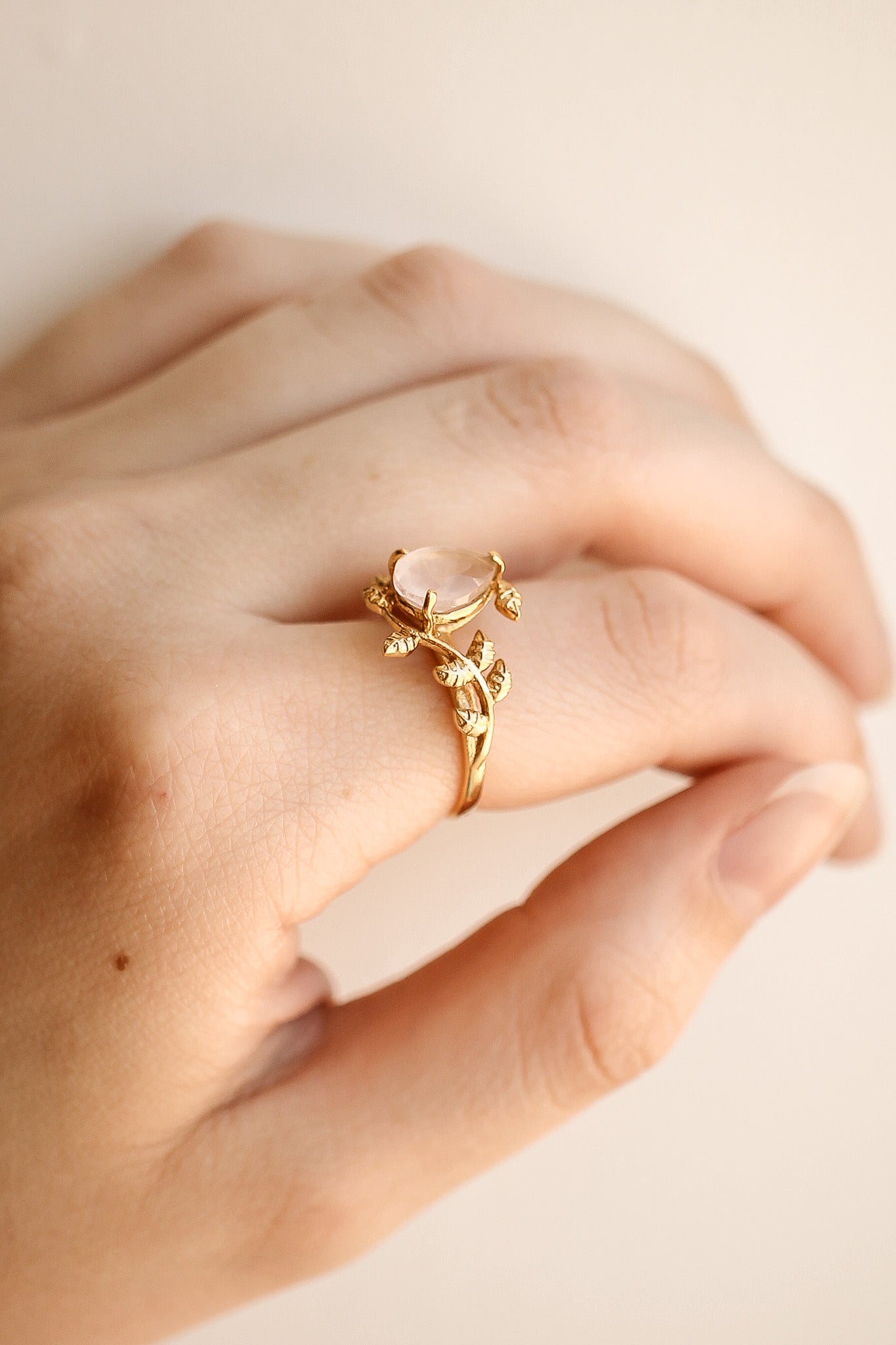 Seraphina Rose Quartz Ring