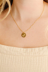 Birth Flower Pendant Necklace