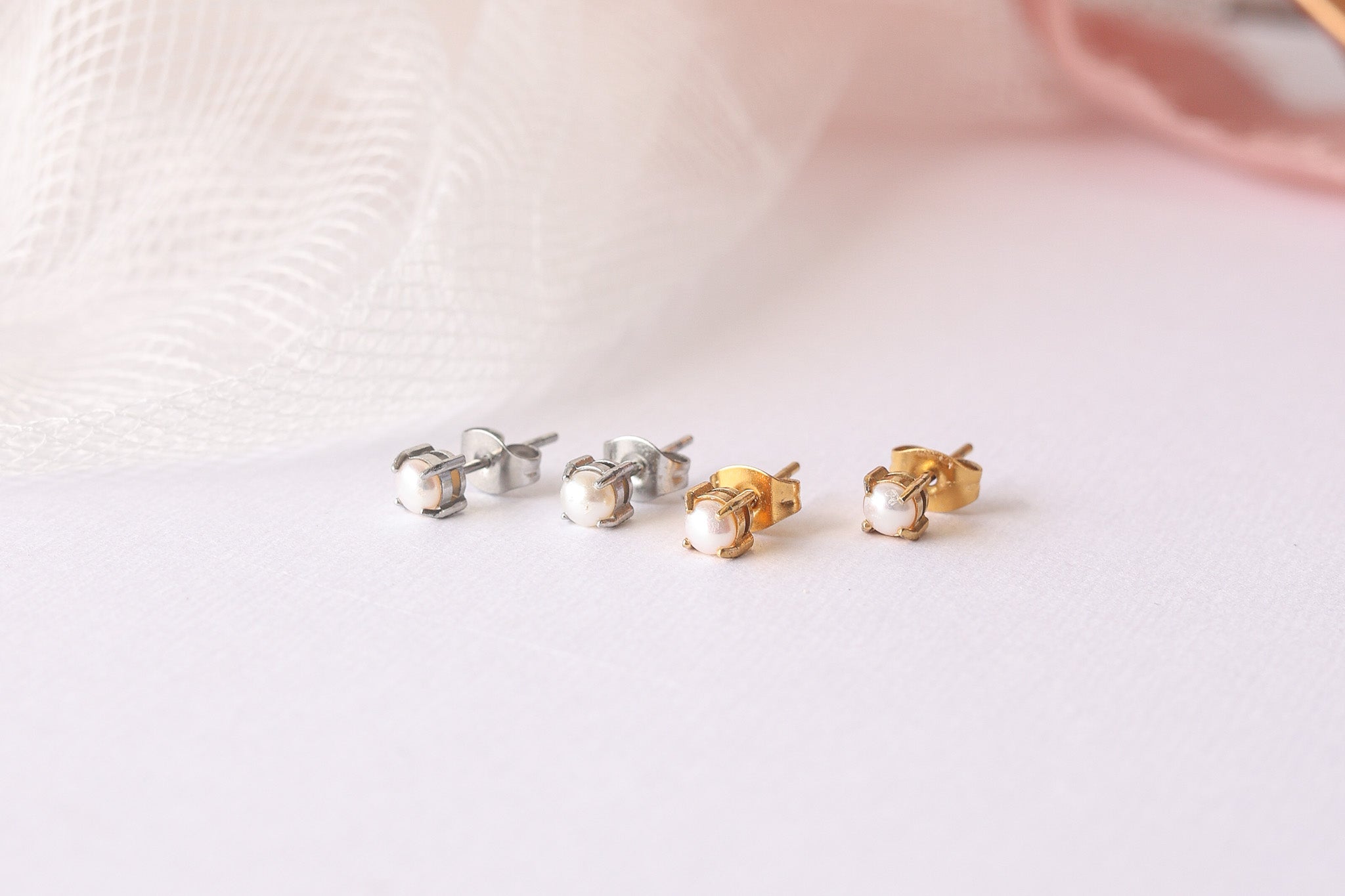 Freshwater Pearl Stud Earrings