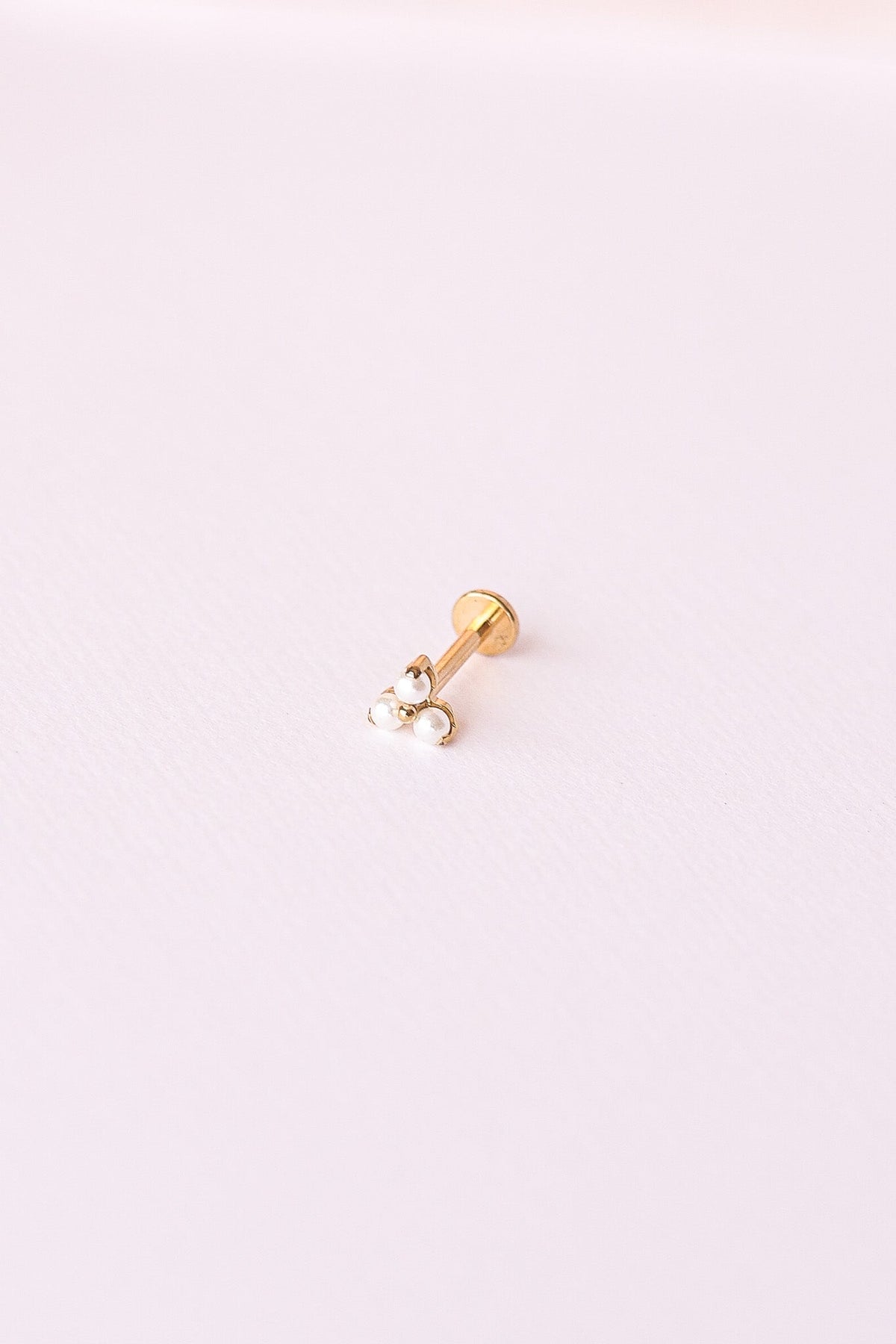 Pearl Trio Flat Back Earring