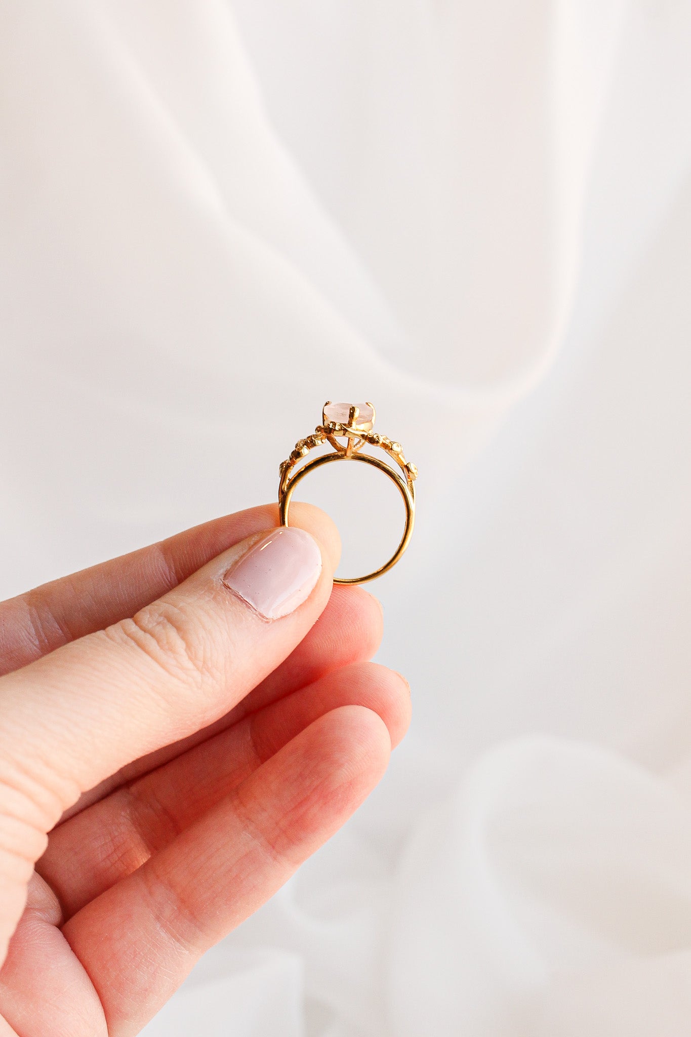 Seraphina Rose Quartz Ring