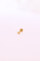 Mini Star Flat Back Stud Earring