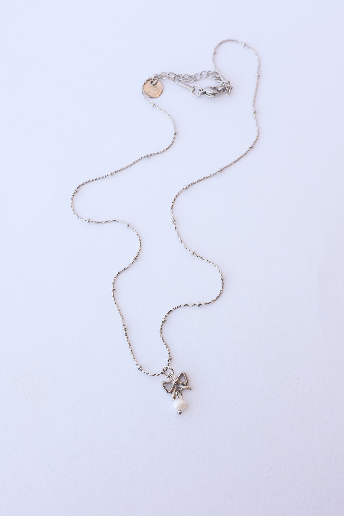 Jane Bow & Pearl Necklace
