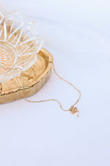 Jane Bow & Pearl Necklace