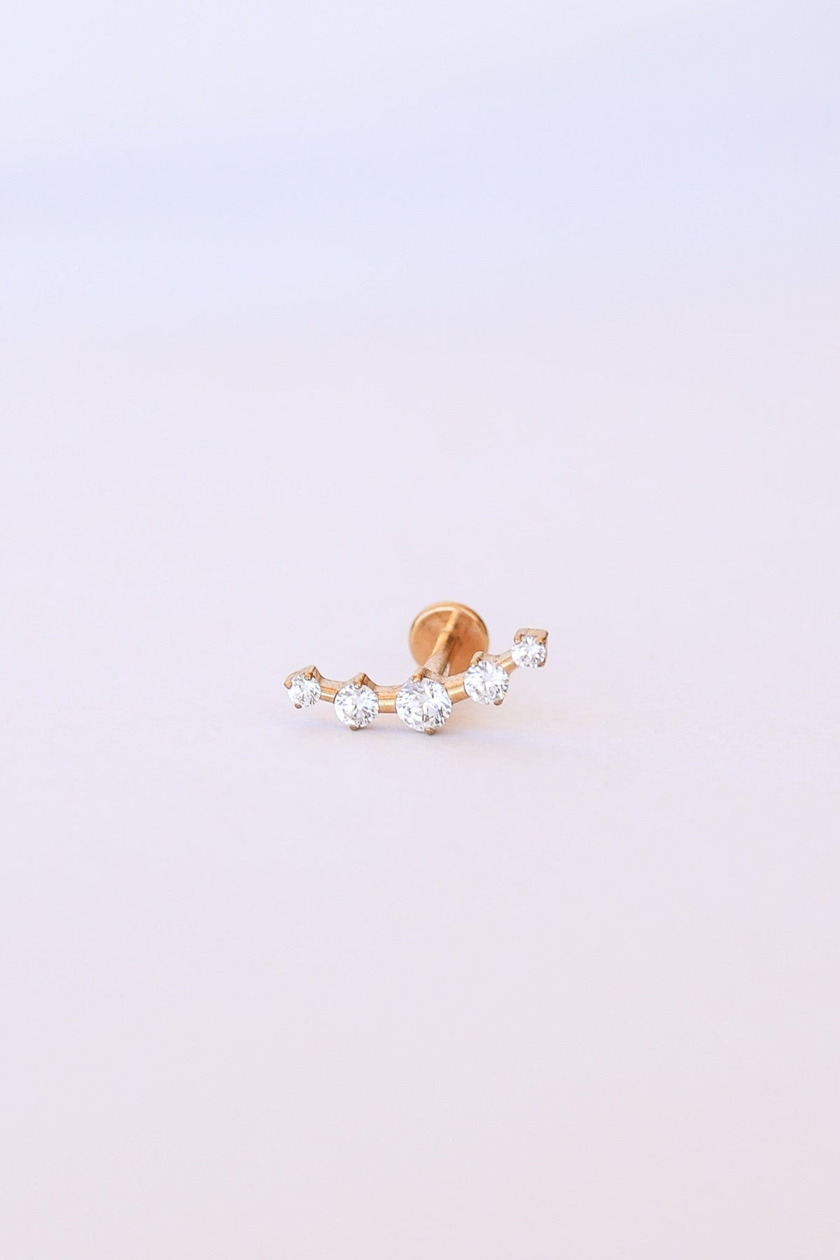 Monroe Flat Back Crystal Stud Earring