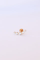 Monroe Flat Back Crystal Stud Earring