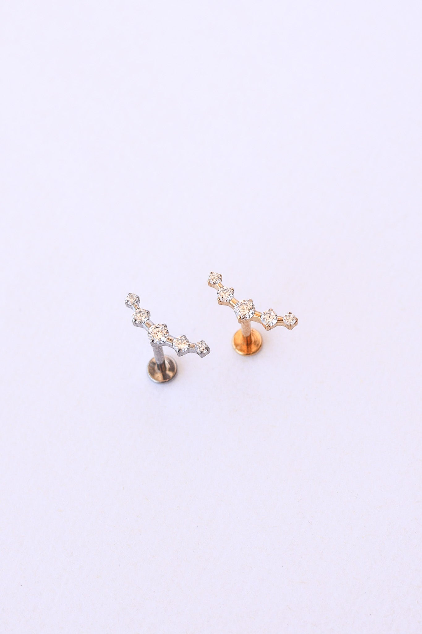 Monroe Flat Back Crystal Stud Earring