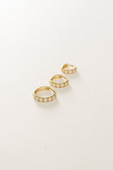 Micro Opal Hoop Earring