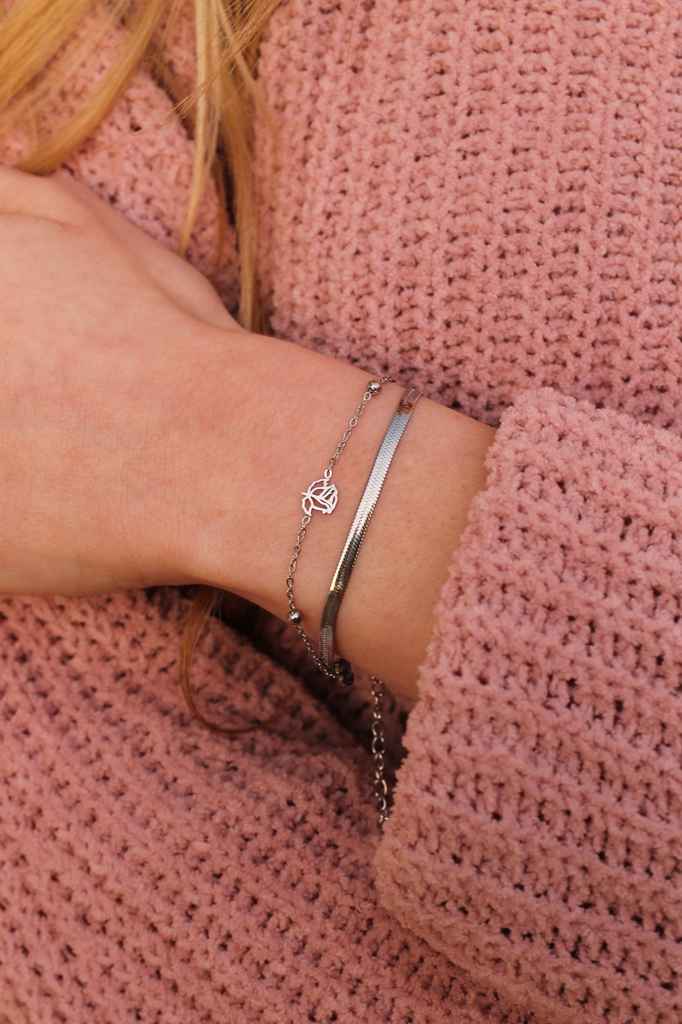 Anne Double Chain Bracelet