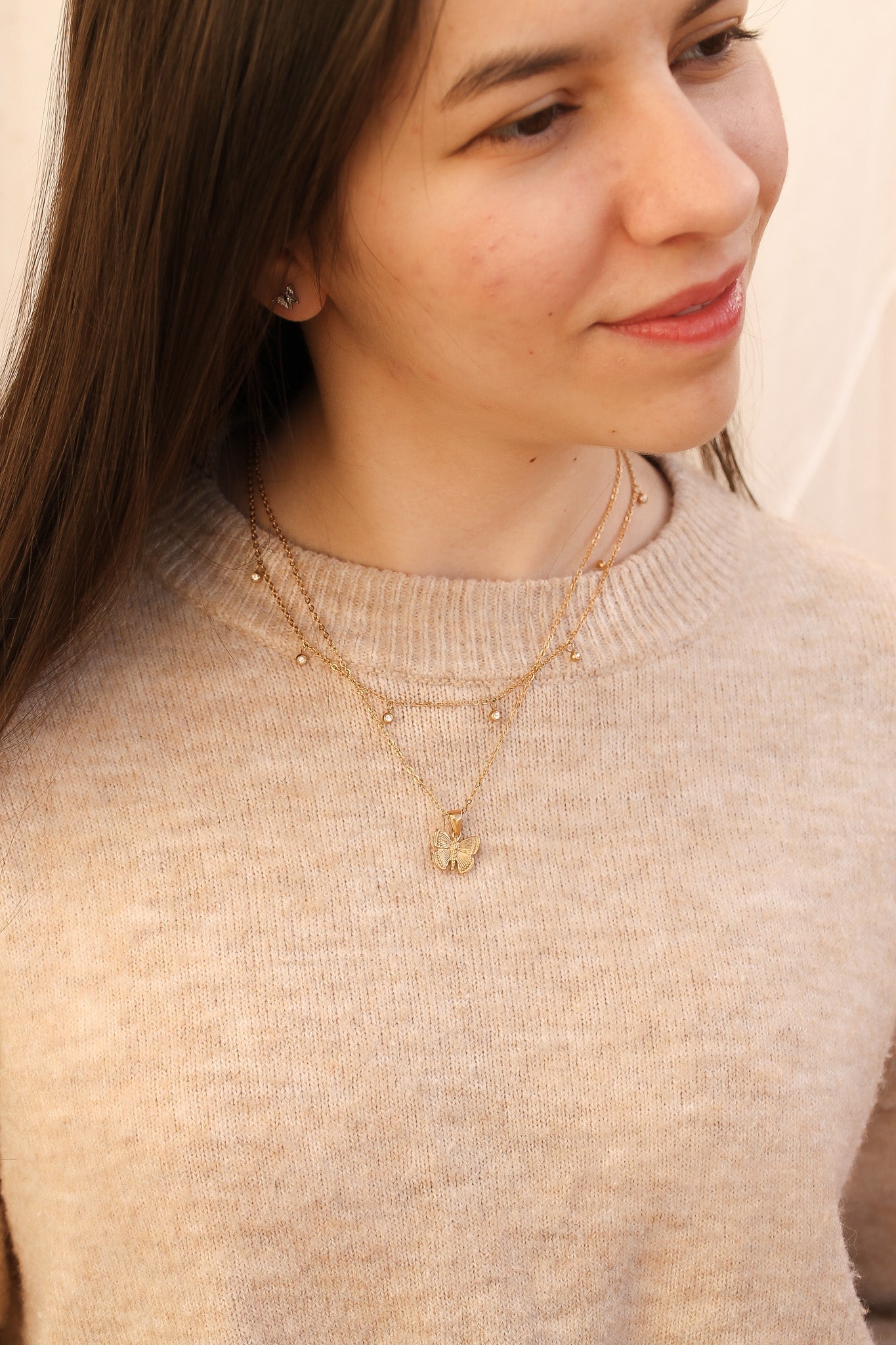 Butterfly Pendant Necklace