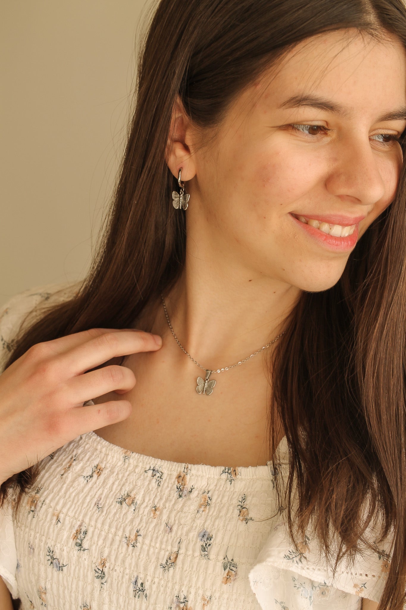 Butterfly Pendant Necklace