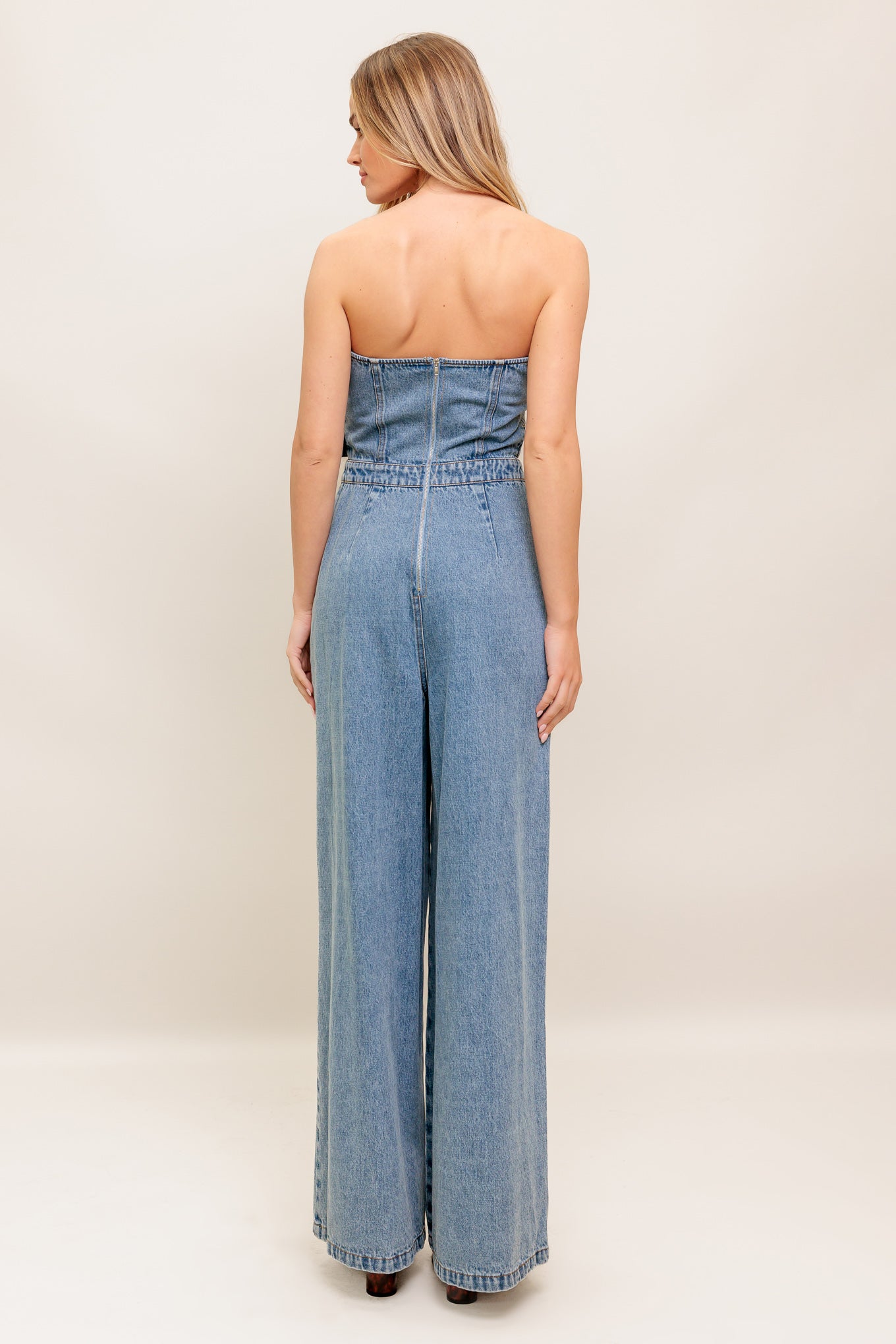 URBAN HARNESS DENIM JUMPSUIT - FINAL SALE