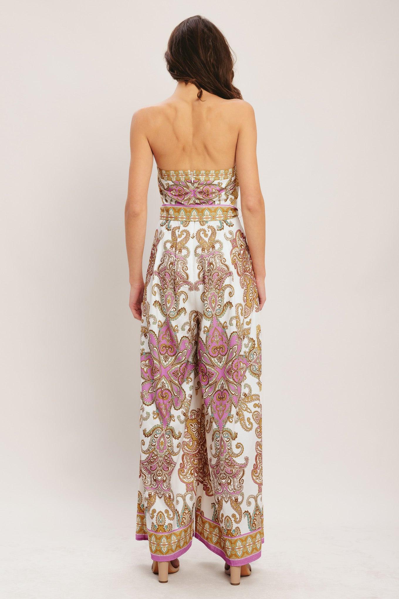 MEDITERRANEAN DREAM STRAPLESS JUMPSUIT