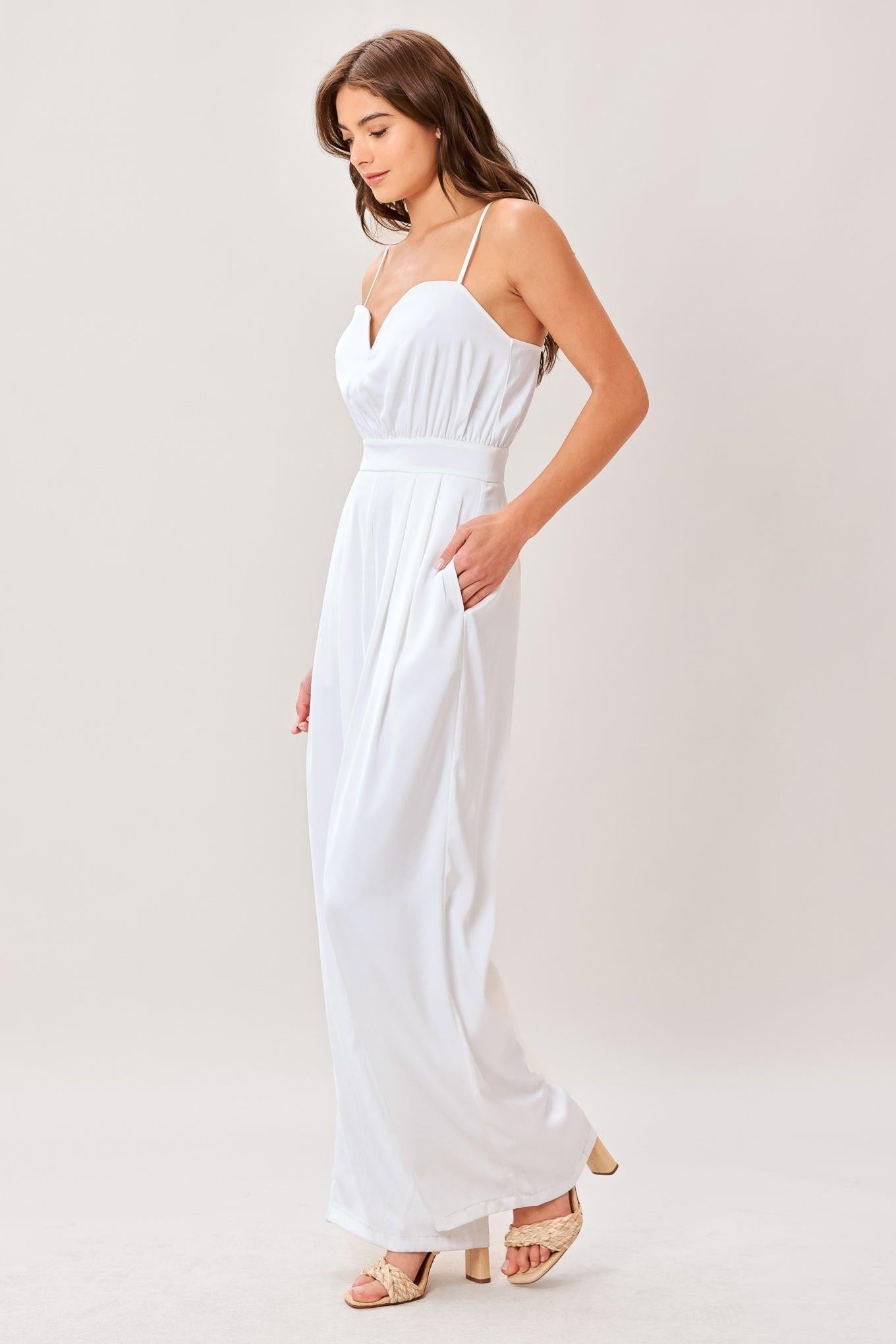 MODERN EASE WHITE JUMPSUIT