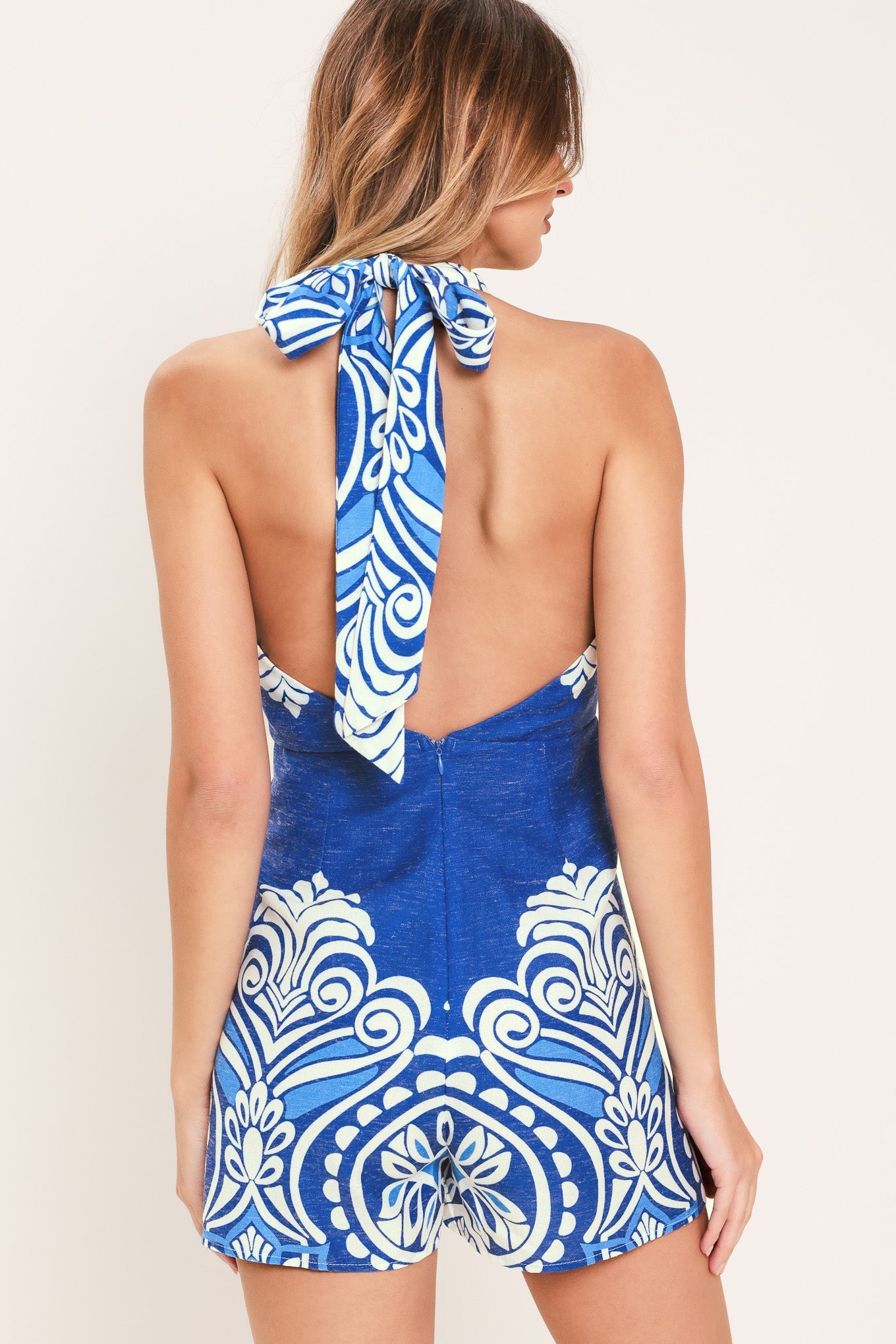 AEGEAN ESCAPE BLUE SKORT ROMPER