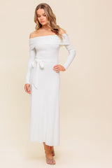 RUSTIC RETREAT - IVORY - SWEATER DRESS - FINAL SALE