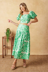 DESTINED FOR MORE - CROP TOP & SKIRT SET
