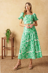 DESTINED FOR MORE - CROP TOP & SKIRT SET